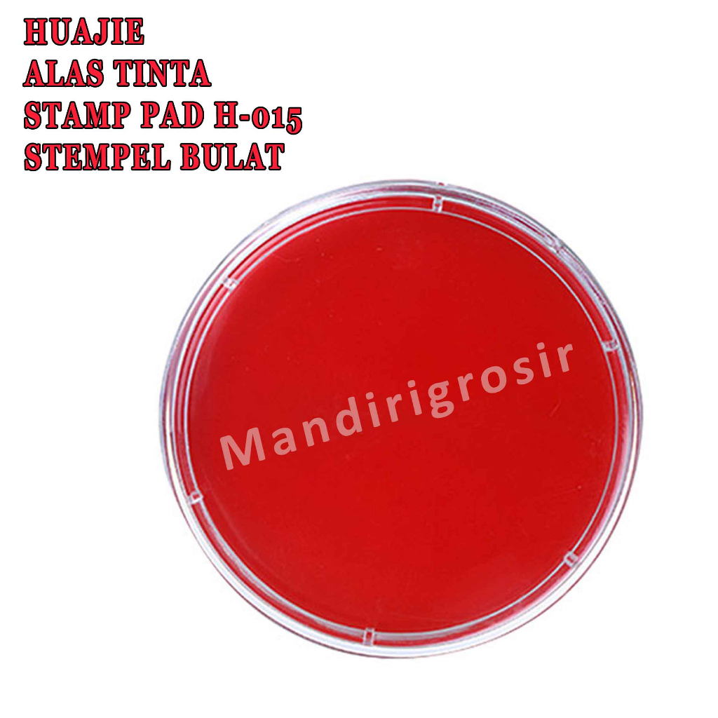 Alas Tinta * Huajie Stamp Pad * Stempel Bulat * Stamp Pas H-015