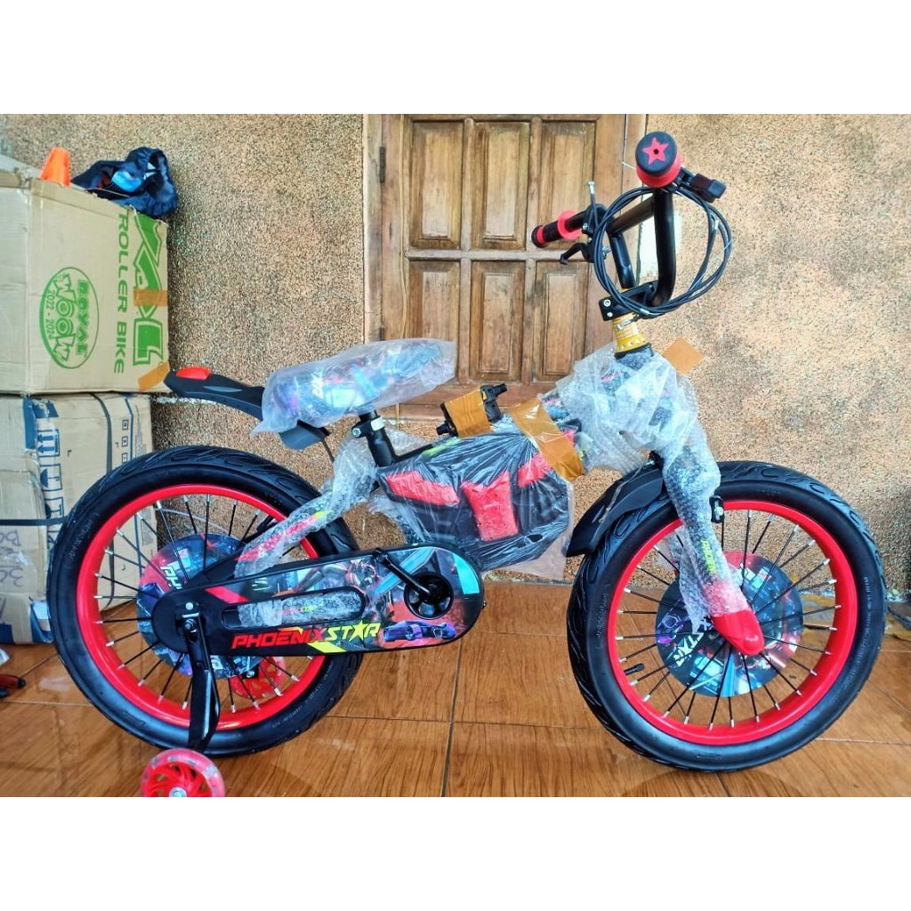 Sepeda BMX 18 Phoenix Star Ban JUMBO BESAR 3.0 / Sepeda Anak Phoenix Star uk 18 Lampu Musik