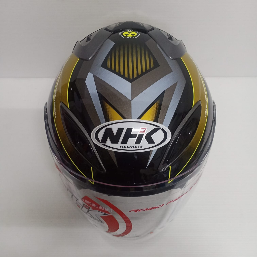 HELM NHK R6 MOTIF RALLY BLACK GOLD