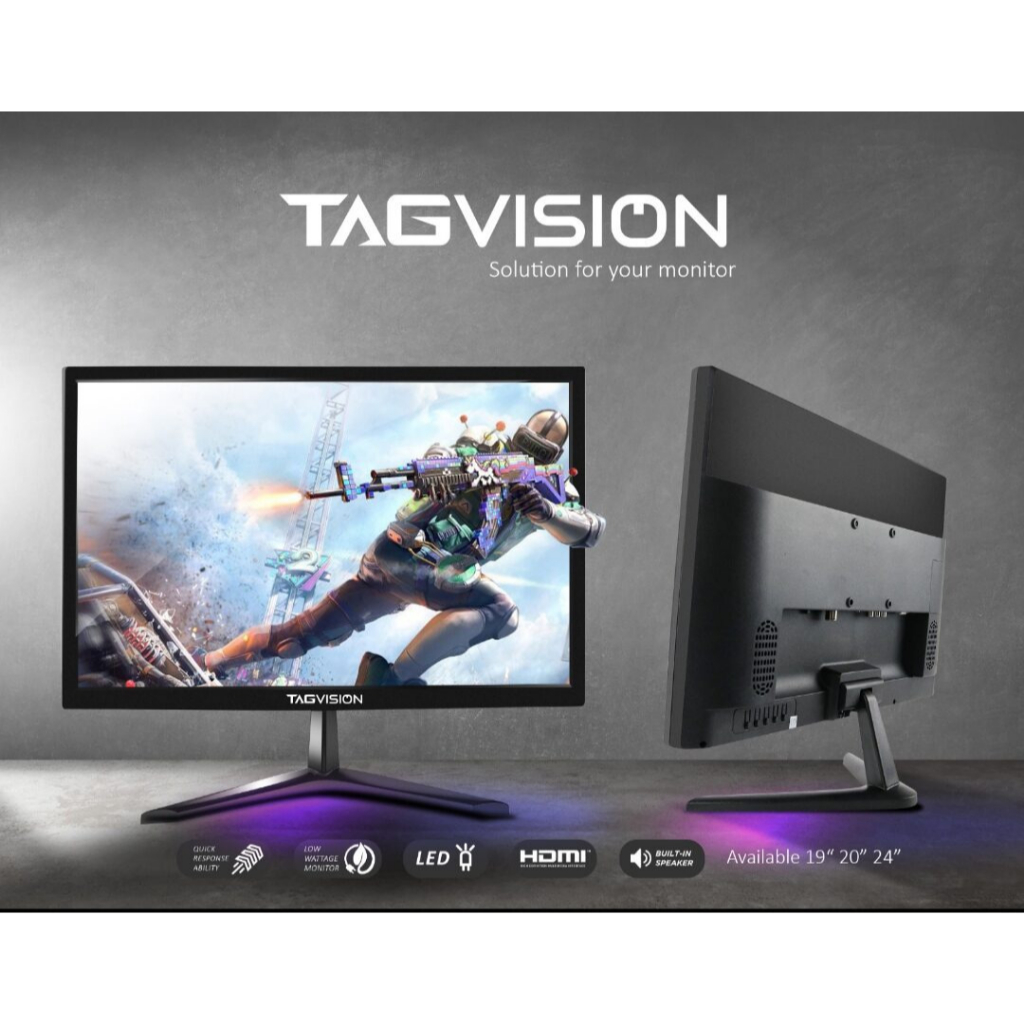 LED Monitor 22&quot; inch TAGVISION 1920x1080 Full HD