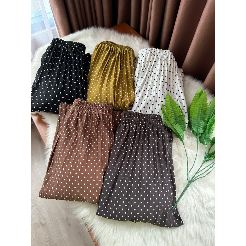 [ALLN Knitwear] Skirt Motif Polka Bawahan Wanita