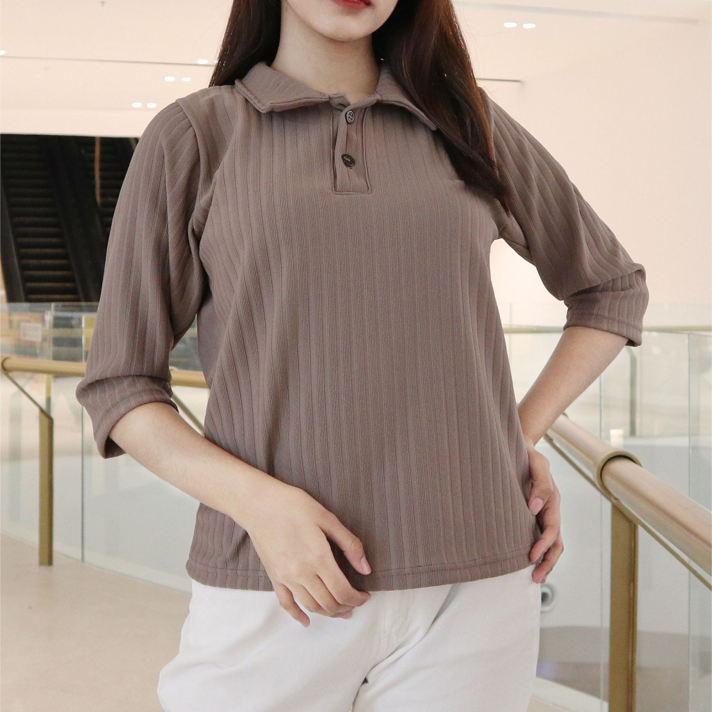 IZANY Atasan Wanita Lengan 3 / 4 / Hornet Knit