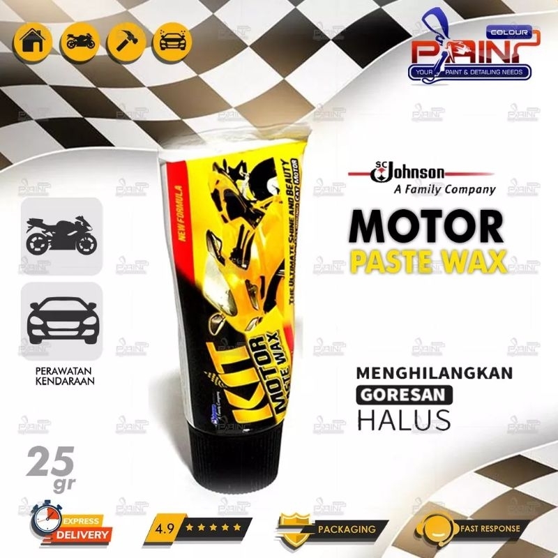 KIT Motor Pasta 25 gr Original - Pengkilap dan Pelindung Cat Motor - Mobil (KECIL)