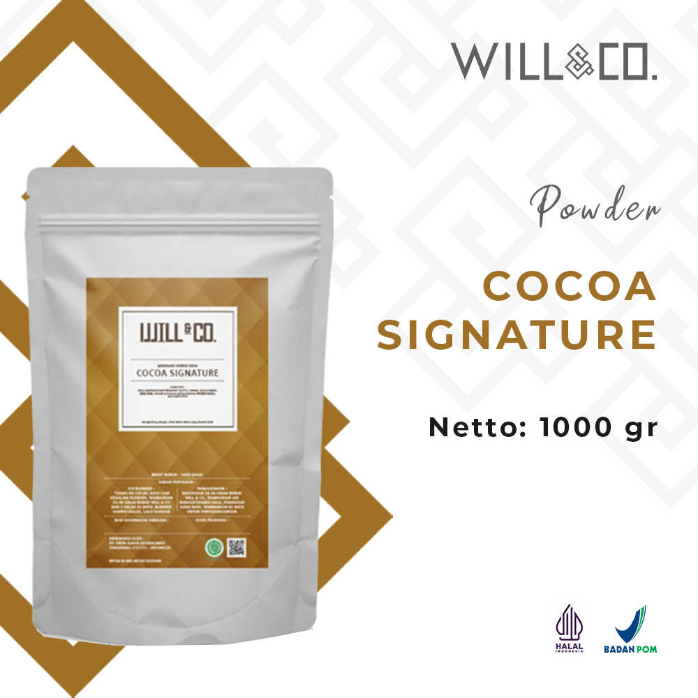 

Bubuk Minuman Cocoa Signature Premium Will&Co Powder 1Kg