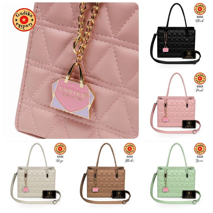 GUDIKA Zaylen 5332 - Tas Wanita Kulit OOTD Harian Korea Style - Tas Selempang Anti Air Kekinian Import Original Terbaru - sling bag - shoulder bag - tas bahu - tas kulit - tas batam - tas pesta kondangan