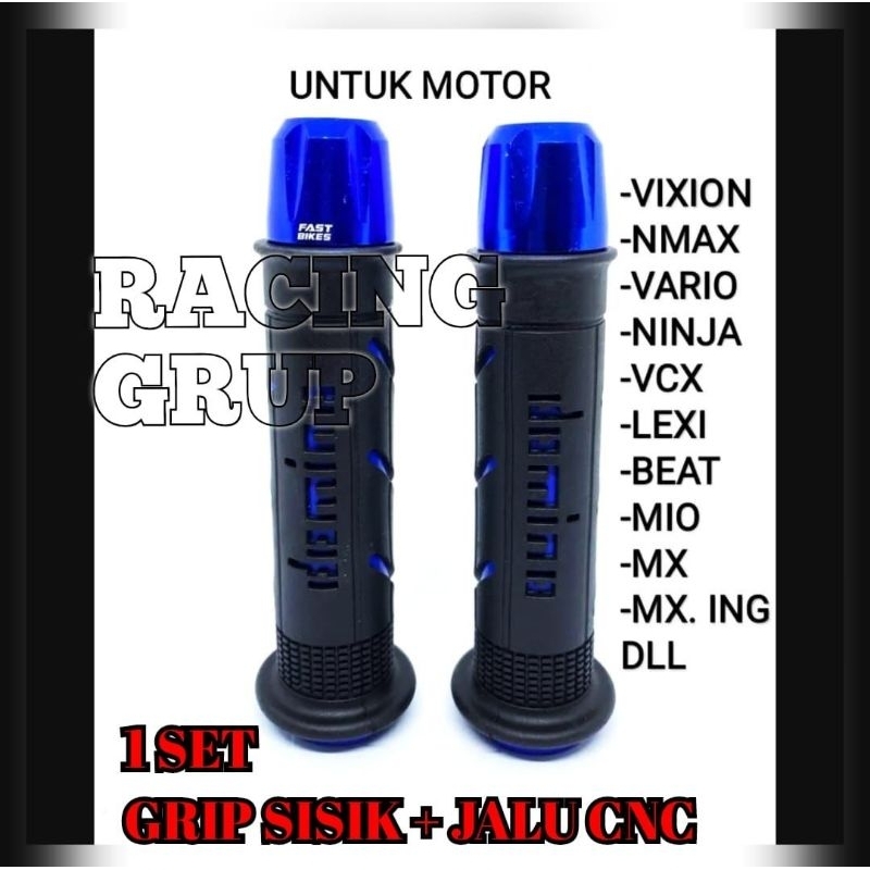 TERBARU handgrip motor variasi jalu stang crom grip racing project bisa untuk semua motor