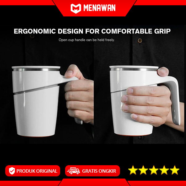 Youpin Fiu Grace Suction Cup Non Slip Stainless Steel Food Grade Mug Gelas Cangkir Kopi Unik Anti Tumpah Original