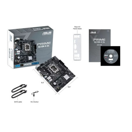 Motherboard ASUS PRIME H610M-K D4 DDR4 (Intel LGA 1700, Gen12)