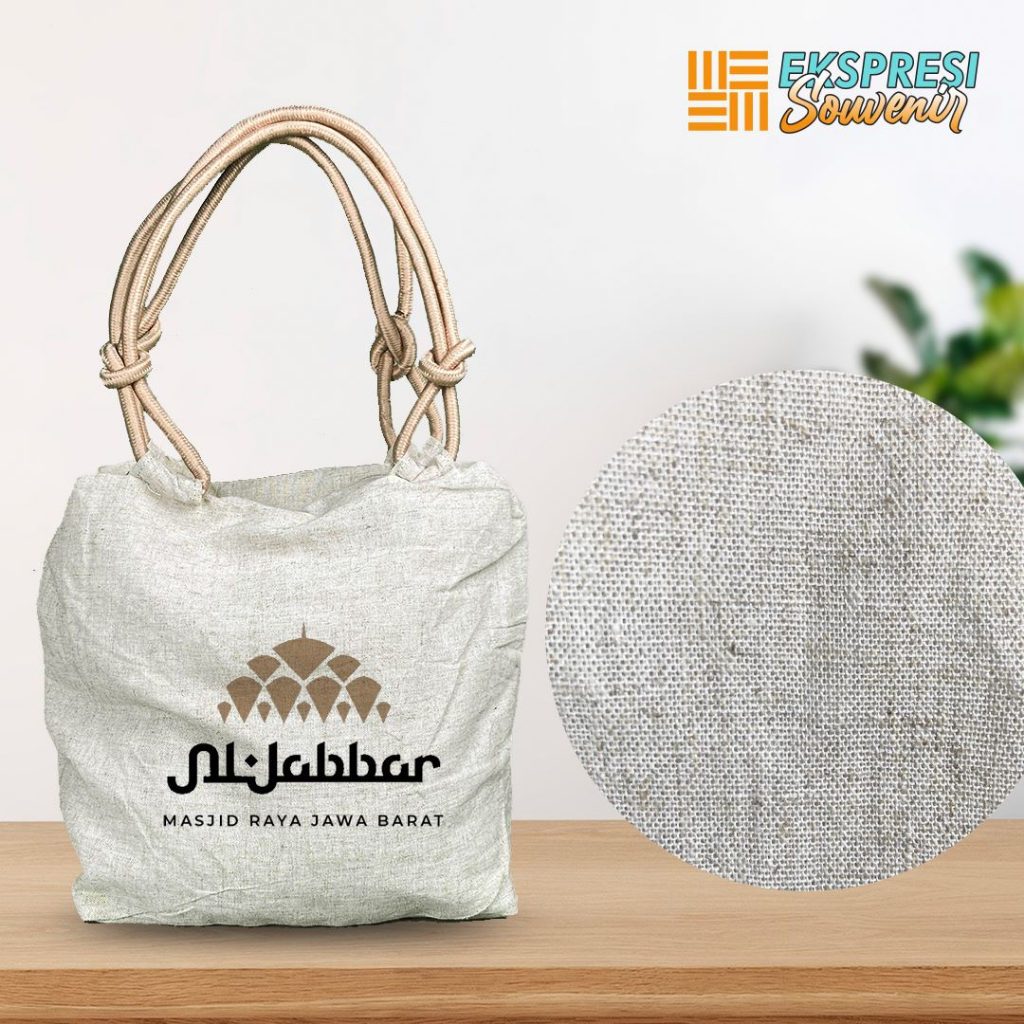 Tas Wanita Totebag Kanvas Marsoto Tali Sumbu Custom Tas Serbaguna Travel Bag Souvenir