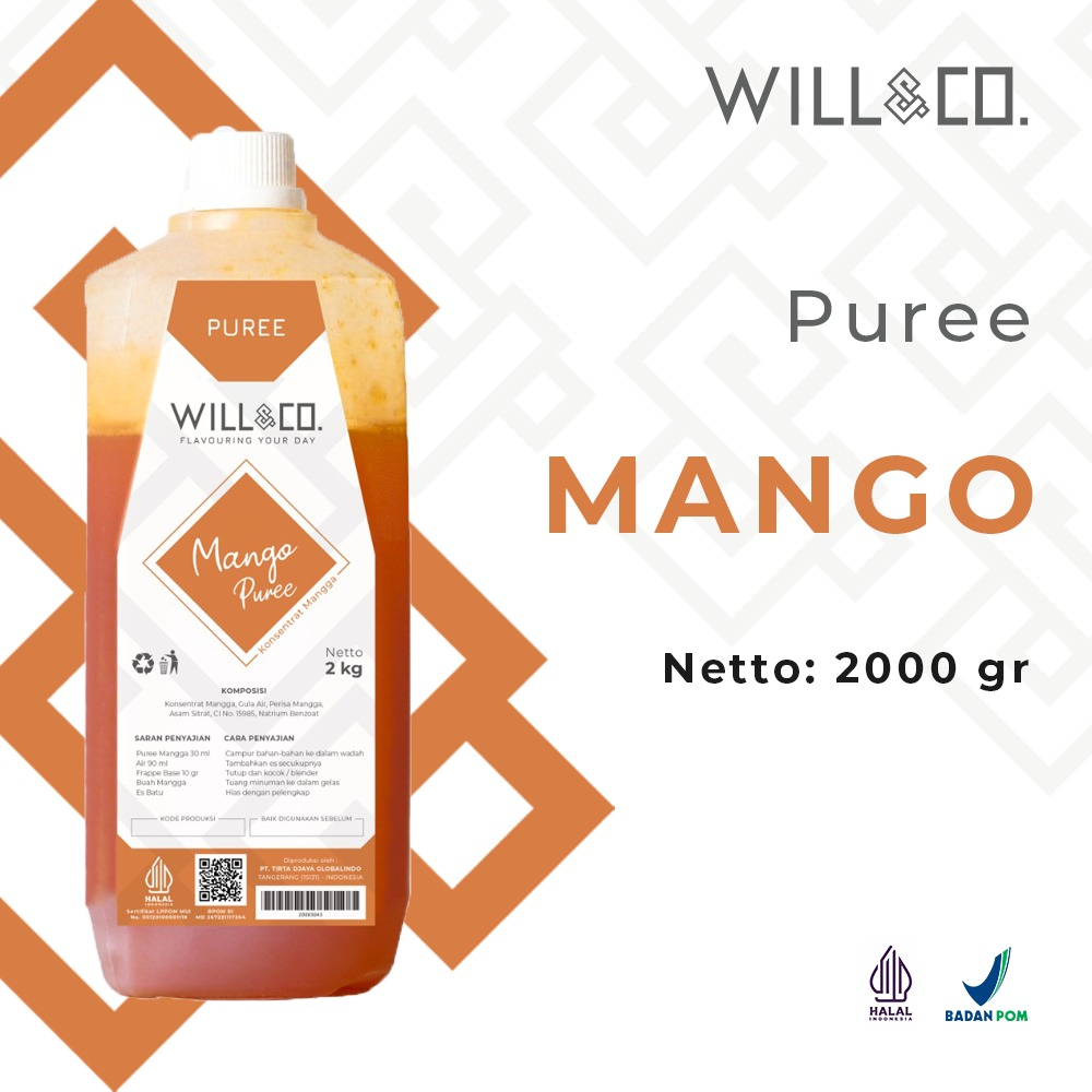 

Puree Mango WillnCo Concentrate 2L