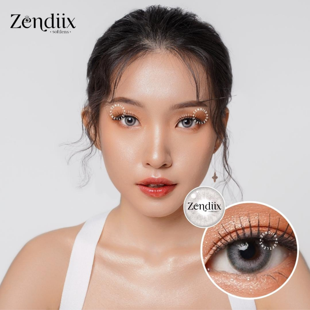 Softlens I-DOL DESIRE Warna EURO GREY 14.5mm Normal Minus