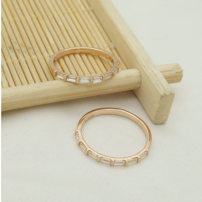 Cincin RG Baguette Gold Collection RI210670 SDW Gold 18K