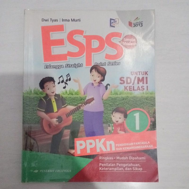 

Buku cetak ESPS PPKN kelas 1 SD bekas