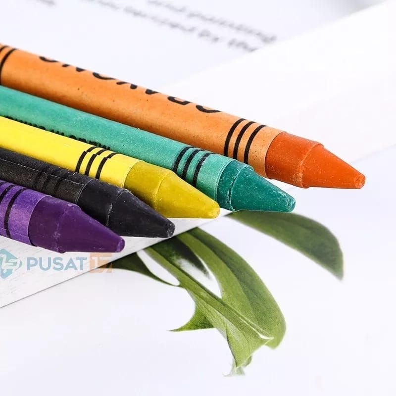 CRAYON 24 WARNA IMPORT | Krayon Menggambar Anak Murah | Kerayon isi 24warna | Pensil Warna Anak2 Set lengkap | Cerayon gambar melukis mewarna mewarnai art set | pencil color pensil berwarna sekolah anak TK SD SMP PG playgroup