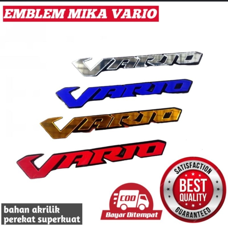 Stiker emblem logo motor timbul 3D