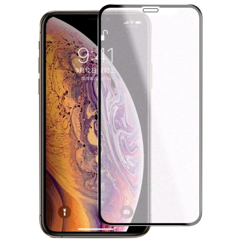 IPHONE TEMPERED GLASS MATTE TERKINI ANTI STATIC FULL COVER ANTI GORES SCREEN PROTECTOR 6 6S 7 8 7+ 8+ X XS MAX XR 11 12 MINI 13 PRO MAX 14+ PLUS