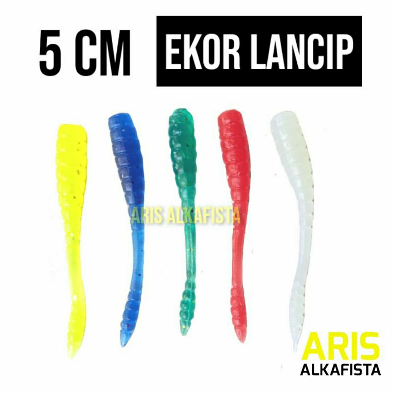 Umpan Soft Lure Ajing 5cm Ekor Lancip