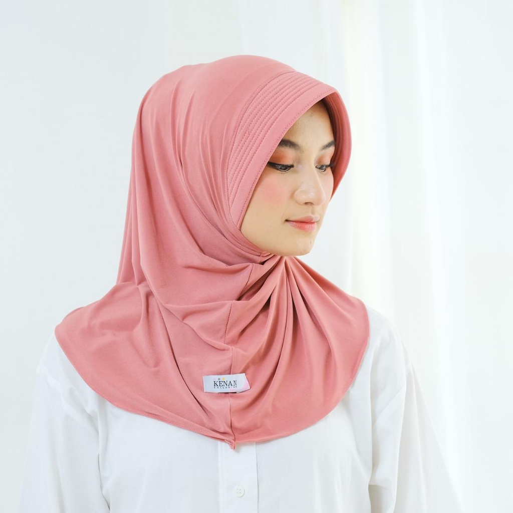 KENAN HIJAB- BERGO DAILY YOGA//HIJAB INSTAN SIZE S JERSEY kenan