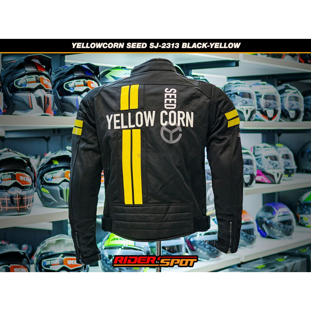 Jaket Motor Yellowcorn SEED SJ-2313 BK/YELLOW Jacket Touring Ori Japan