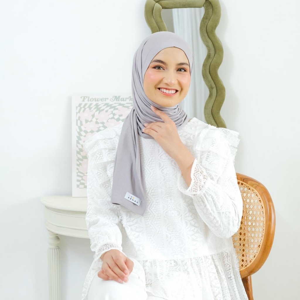 KENAN - PASTAN DEWASA(pashmina sally dewasa)HIJAB INSTAN BAHAN JERSEY