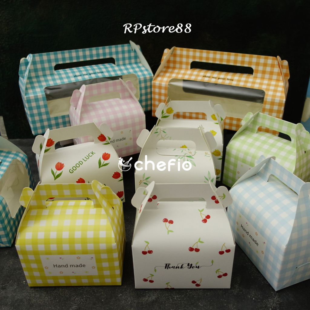 

Gable Box Dus Kue Hamper Snack Roti Cake Dus Tenteng Kado Souvenir