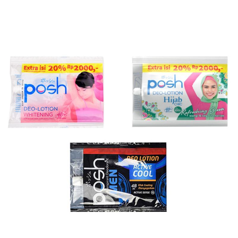 ♥️G.A.SHOP♥️ POSH DEO LOTION HIJAB SACHET / POSH DEODORANT SACHET