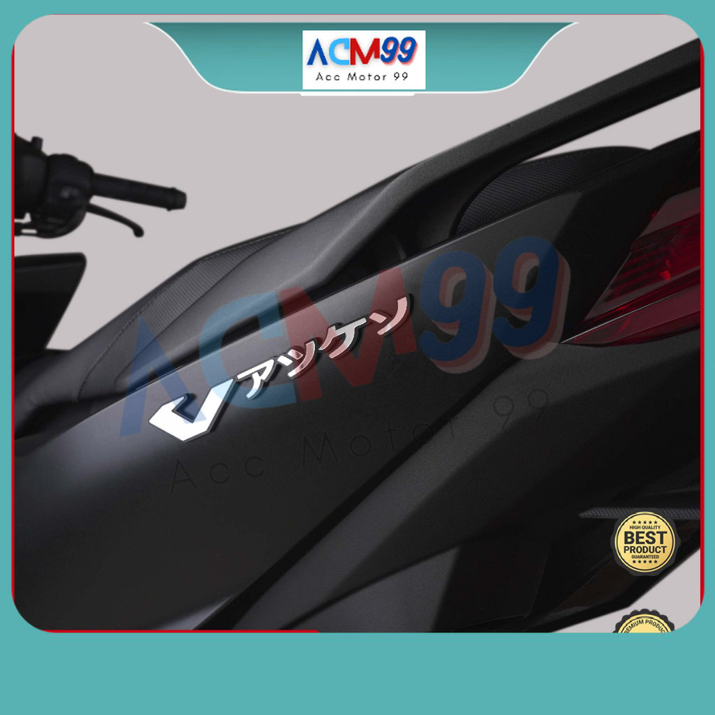 2pcs Emblem logo Vario timbul akrilik garnish vario