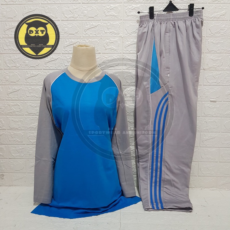 Setelan Olahraga Muslimah Tunik / Baju Senam Muslimah / Kaos Olahraga 1 Set Wanita