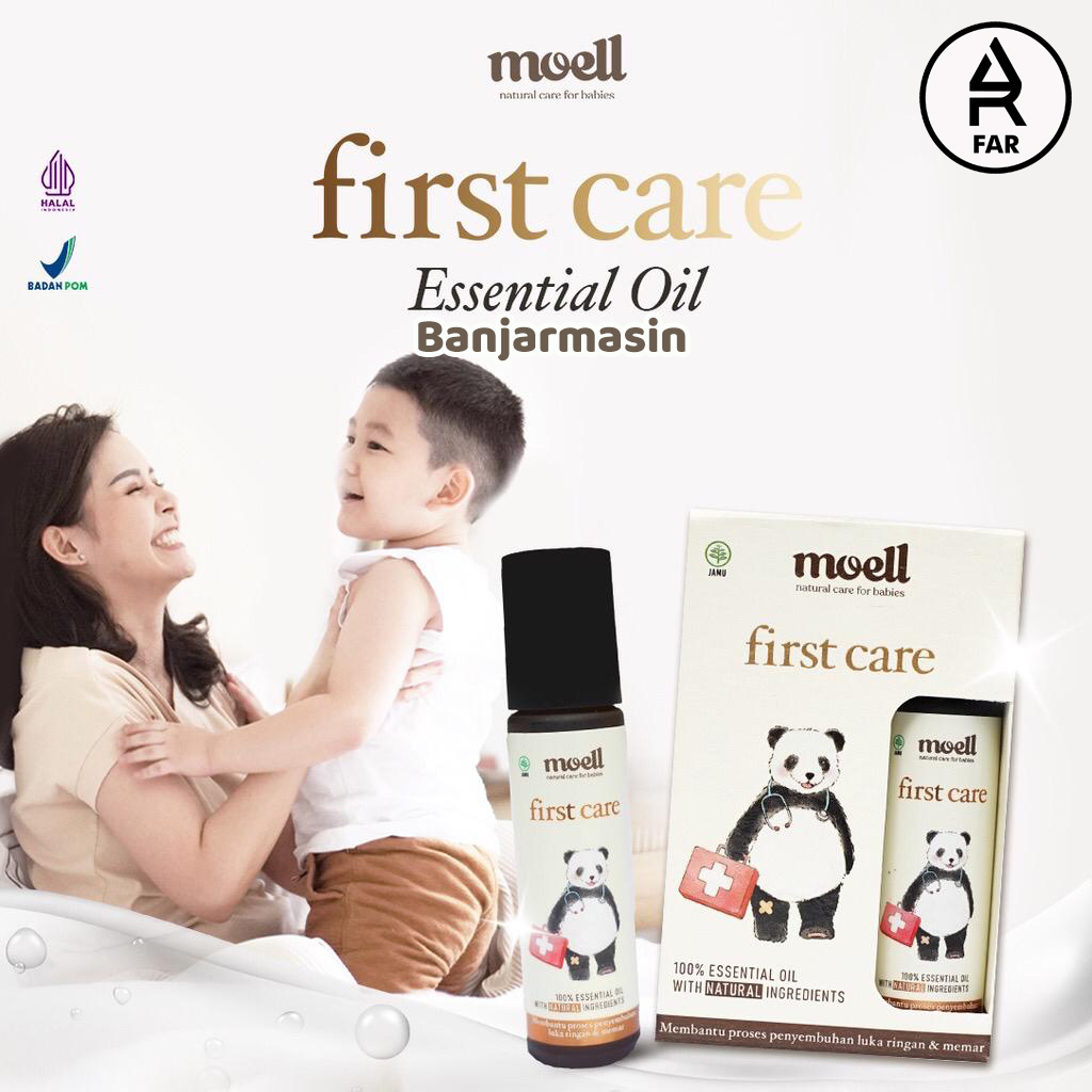 Moell First Care Natural Essential Oil / Untuk Luka Memar &amp; Bengkak / BPOM