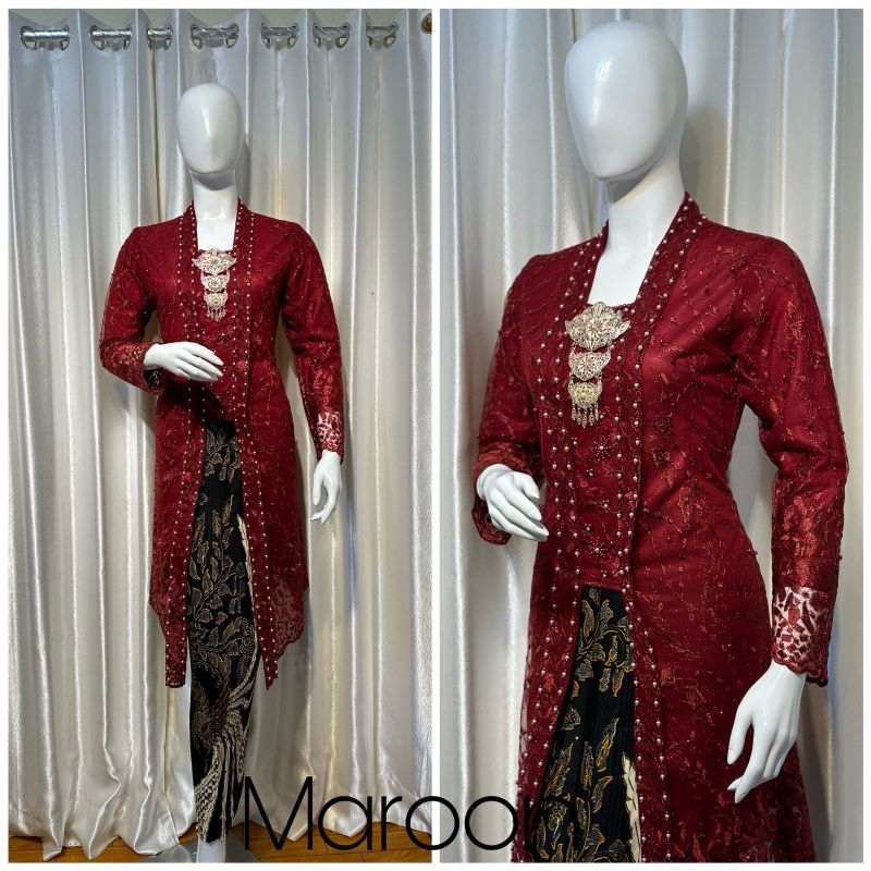 Kebaya Kutubaru Tile Payet/Kebaya Tunik/Tunik Tile/Kebaya Modern/Kebaya
