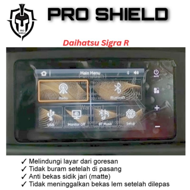 Anti gores head unit daihatsu sigra R 2022