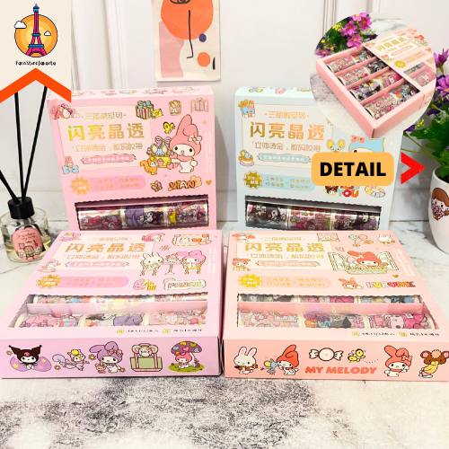 

Washi Tape Sanrio CHF 1 Box 12pcs Waterproof Anti Air Hadiah Journaling Giveaway Dekorasi Best Gift Stationery For School Alat Tulis Kantor Sekolah Ready Grosir Kado Ulang Tahun