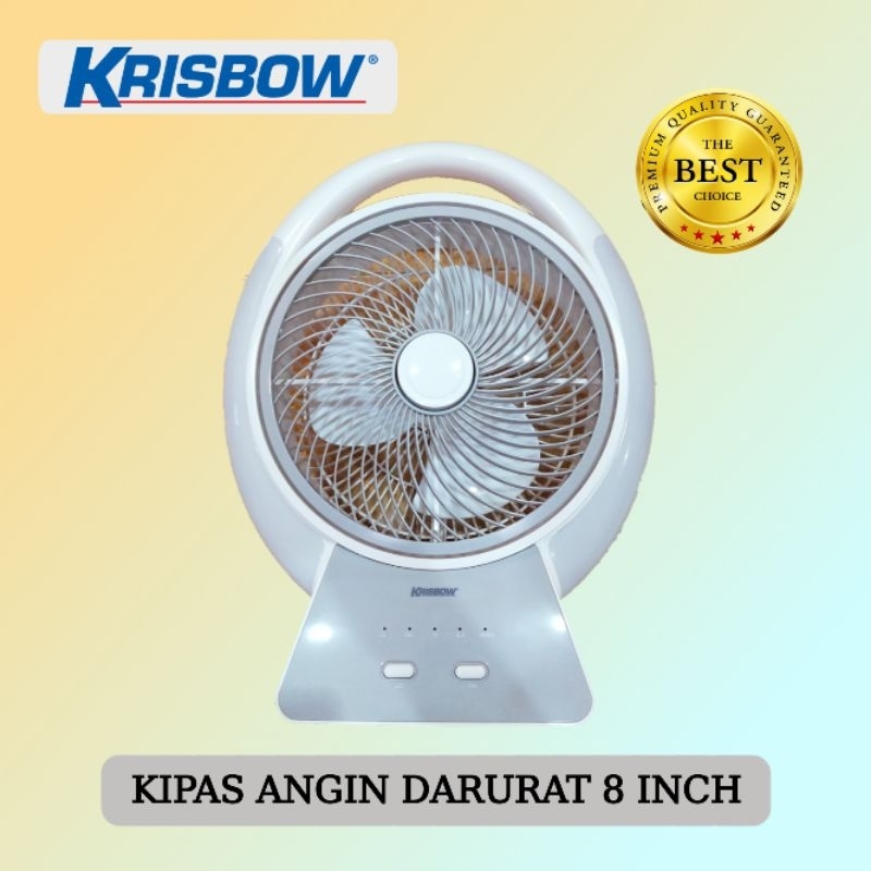 KIPAS ANGIN DARURAT EMERGENCY 8 INCH 20 CM KRISBOW | KRISBOW KIPAS ANGIN PORTABLE CAS 8 INCH