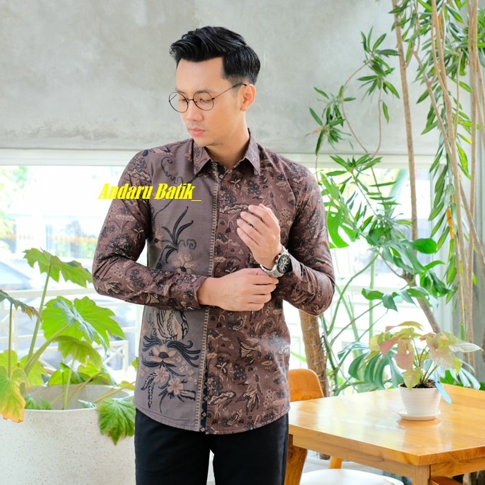 Kemeja Batik Pria Lengan Panjang Full Furing Ero Katun Primisima Halus Anti Luntur