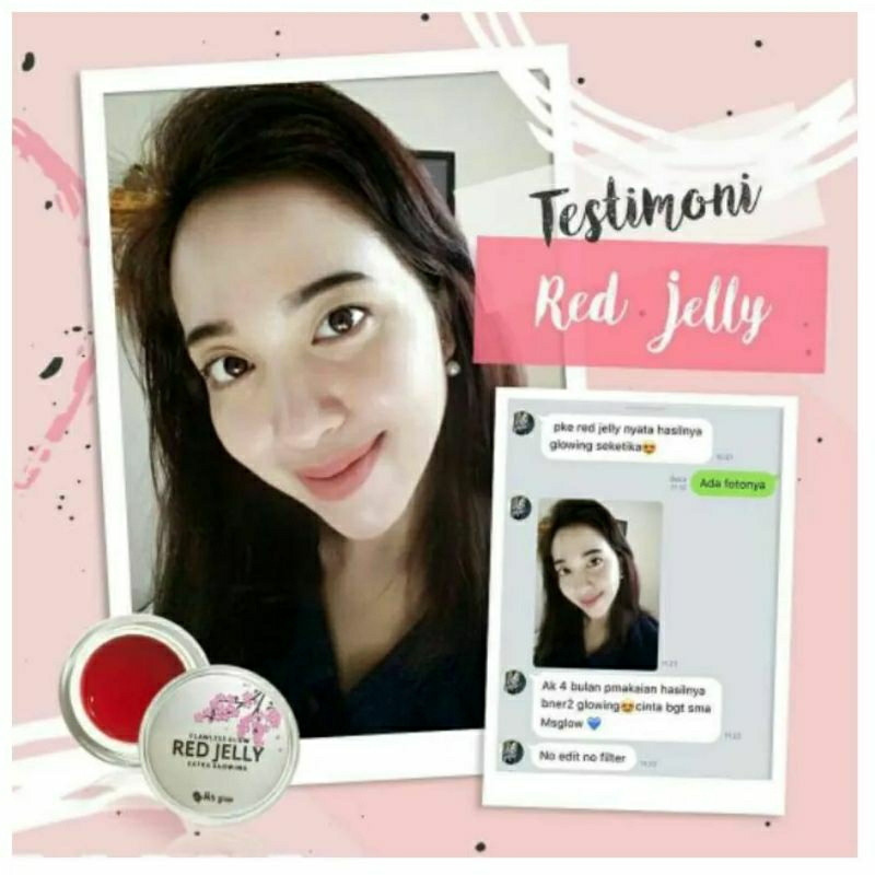 BPOM RED JELLY BISA COD MASK GLOWING SKIN ORIGINAL