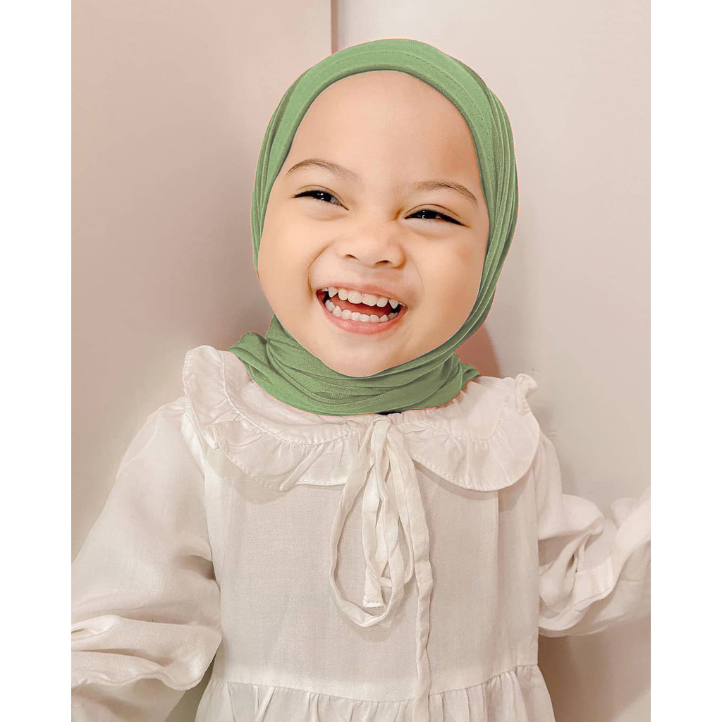 Hijab Segitiga Instan Anak Camila (0-5 Th) Jersey Premium 26 Warna / Jilbab Pashmina Instan Anak