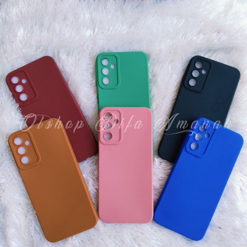 CASE SAMSUNG A13 5G SOFTCASE SLIKON CASING PRO CAMERA MACARON OA