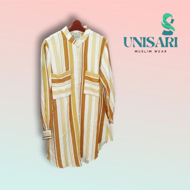 Tunik Wanita/ Model Kemeja/ Lengan Panjang/ tunik katun