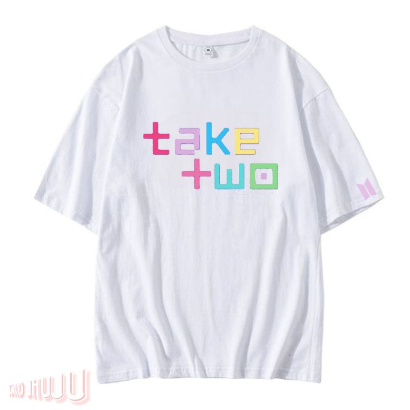 Kaos Jungkook Bangtan Take Two Multicolor