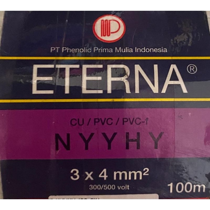 Kabel Eterna NYYHY 3 X 4 MM