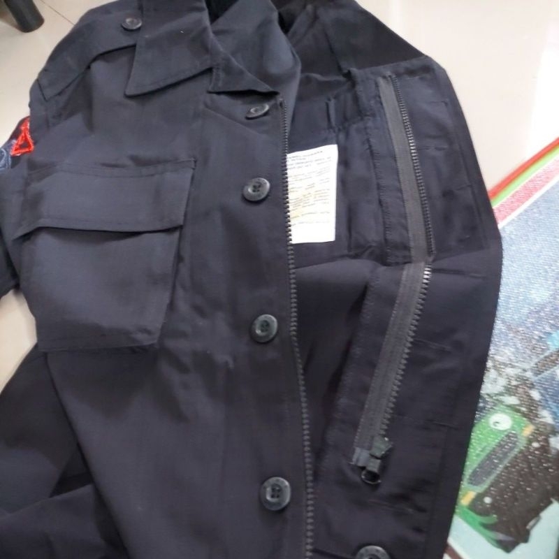 KEMEJA PDL HITAM TACTICAL JATAH BRIMOB