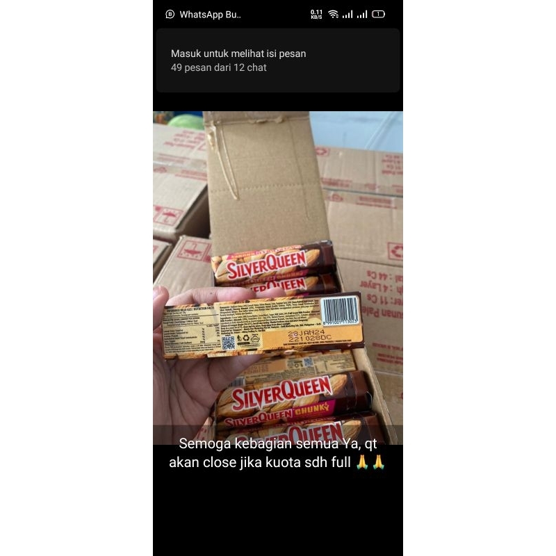 

coklat silverqueen chunky almond