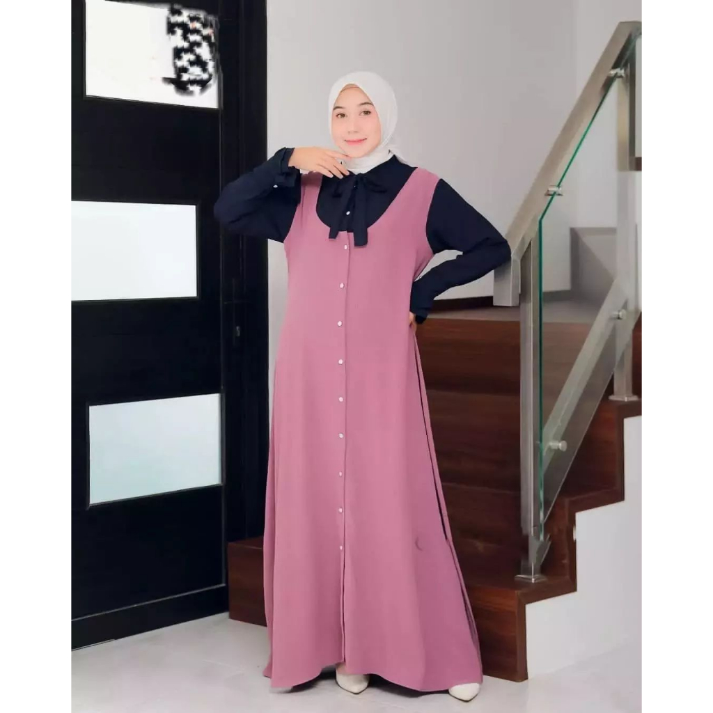 GAMIS WANITA SYAENA MAXY JPN BAHAN CRINKLE LD 100 - 120 cm PB 145 GAMIS CRINKLE AIRFLOW / GAMIS WANITA TERBARU 2023 KEKINIAN / MAXY DRESS WANITA JUMBO / DRESS WANITA FASHION MUSLIM