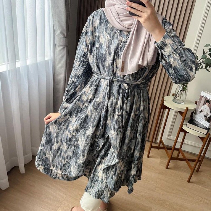 Arkeysa Midi Dress by Oclo | Tunik wanita
