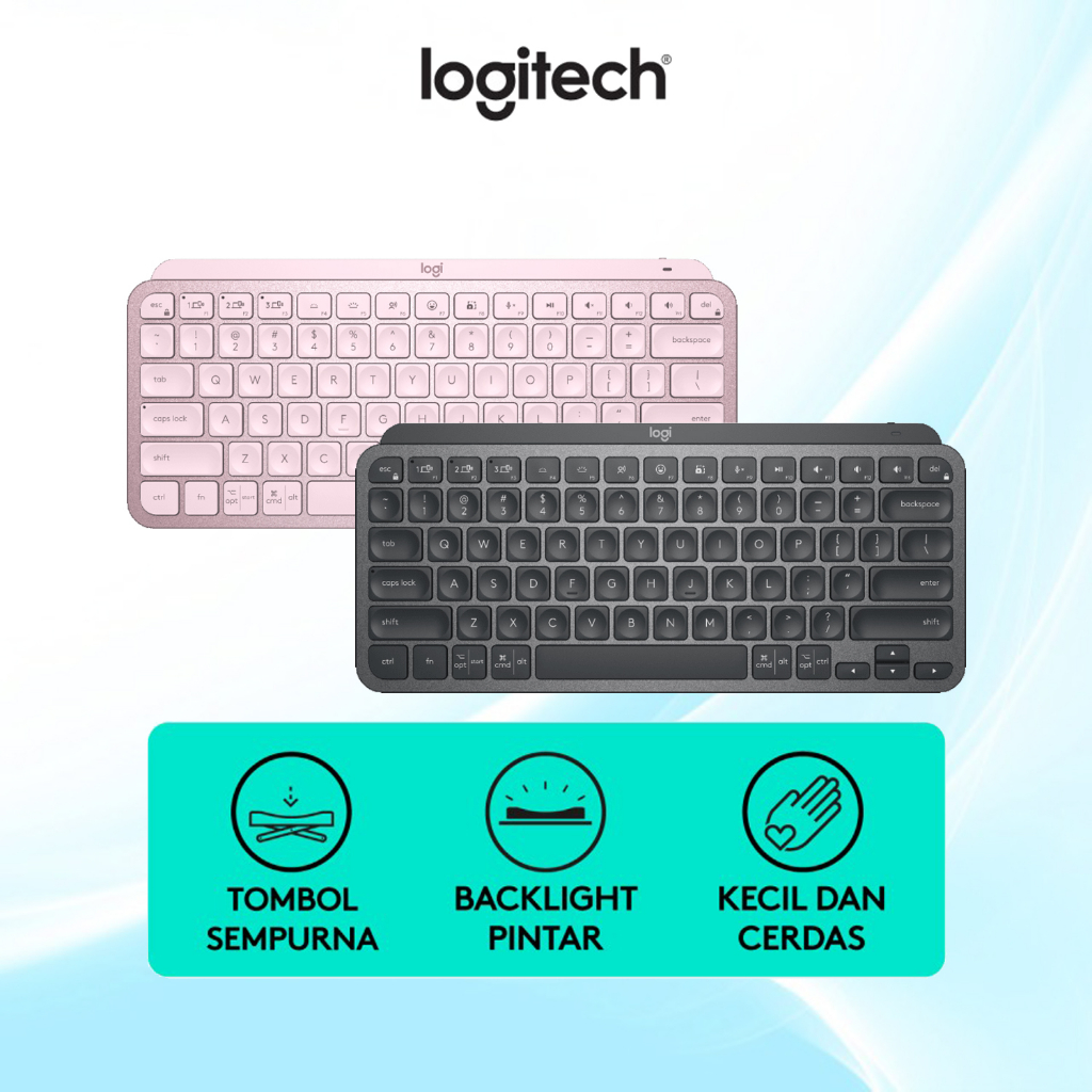 Logitech MX Keys Mini Keyboard Wireless Bluetooth Backlit - Garansi 1 Tahun