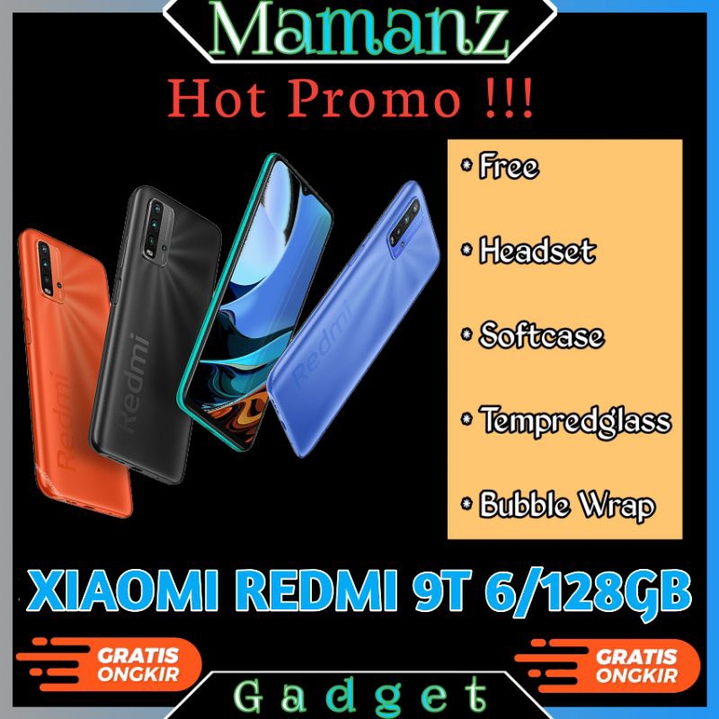 Xiaomi Redmi 9T Ram 6/128Gb ex Resmi murah