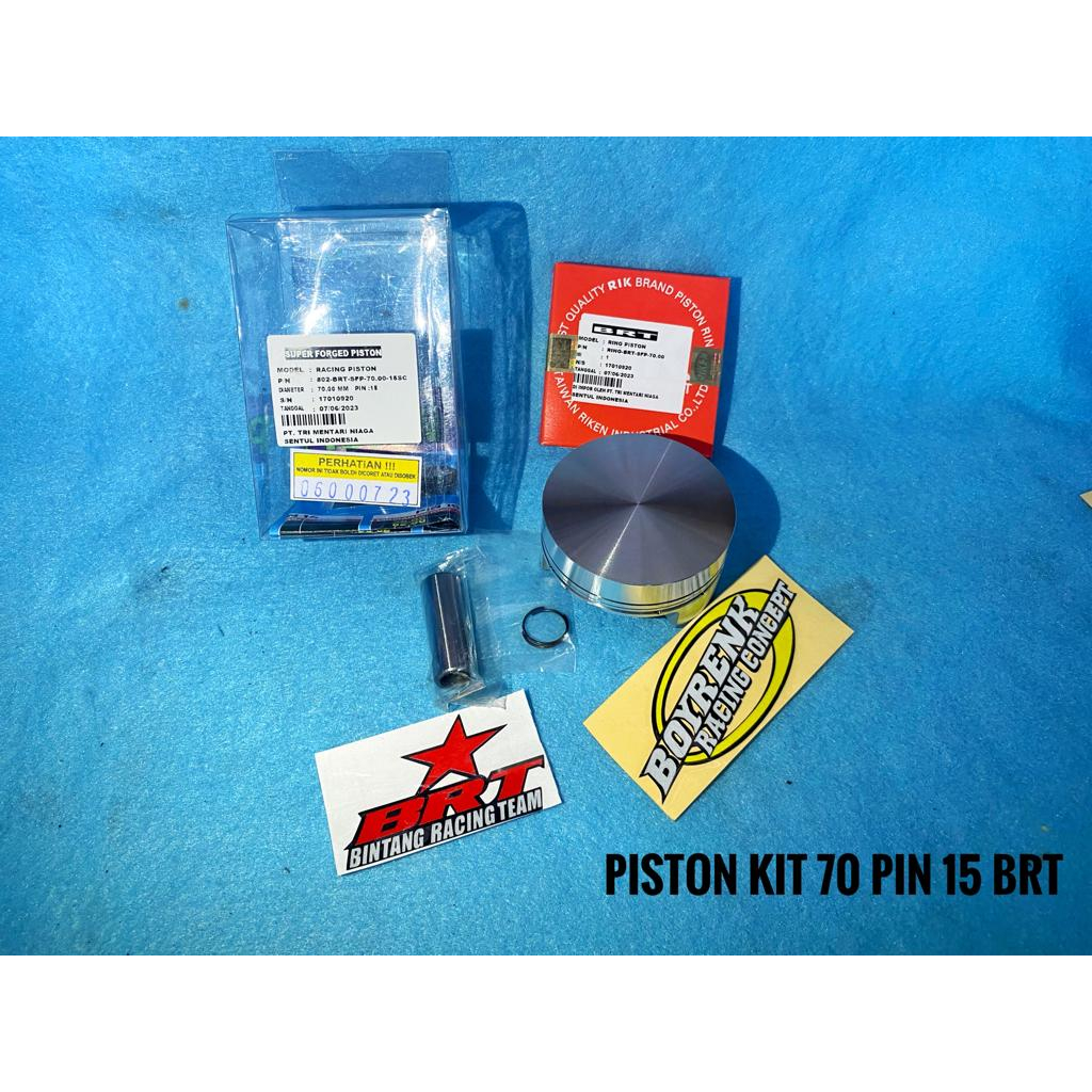 SUPER FORGET PISTON KIT FORGET DIAMETER 70 PIN 15  BRT - BOYRENK RACING