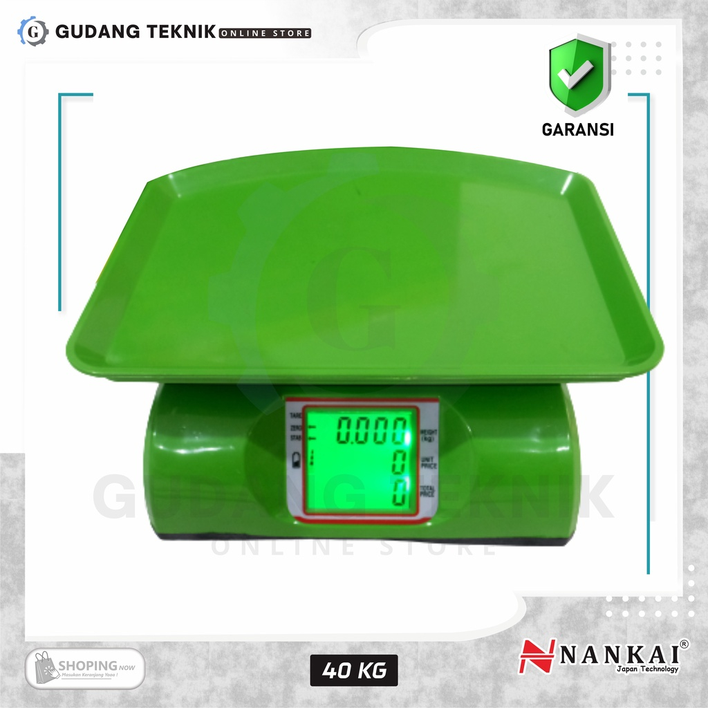 Timbangan Duduk 40 Kg Digital BATERAI Kapasitas 40KG NANKAI / Digital Scales Double Display ACS Timbangan DIGITAL Duduk 40 KG NANKAI