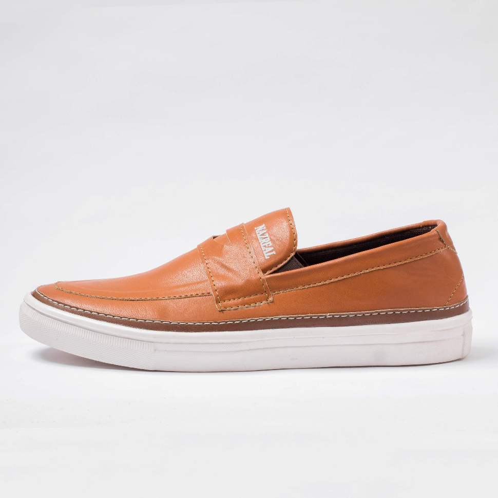 Sepatu Sneakers Pria Casual Slip On Shoes Cowok Hangout Travelling Original Naz Keiza Mustard