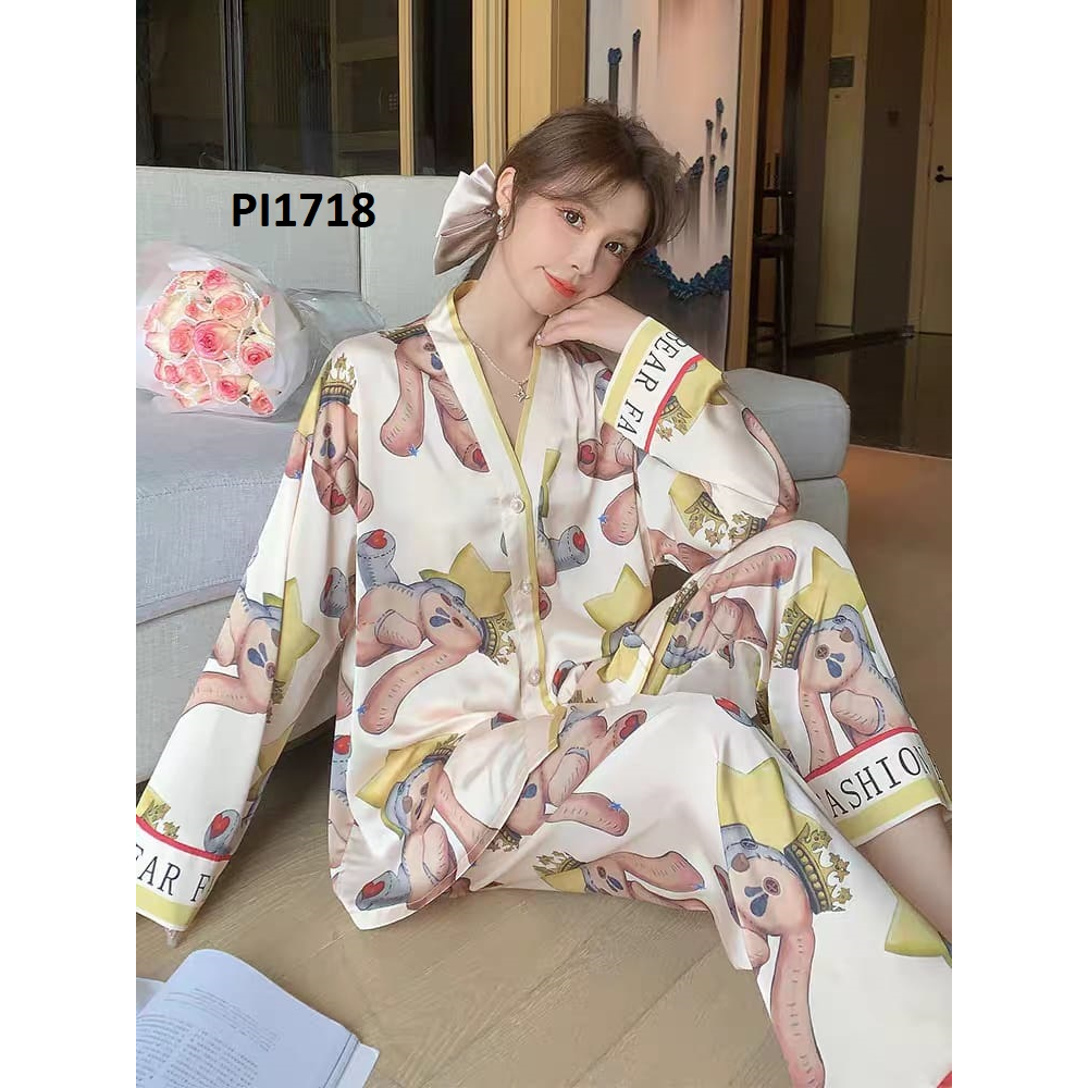 PIYAMA BAJU TIDUR WANITA KOREA PP SUTRA PI1718